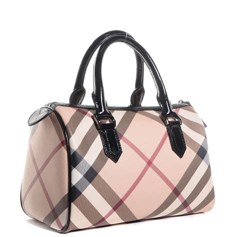 burberry nova small chester bowling bag|BURBERRY Nova Check Small Chester Bowling Bag Black.